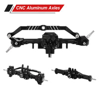 INJORA +4mm Extended Aluminum Front & Rear Complete Axles For 1/18 TRX4M (4M-61)