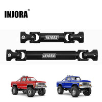 INJORA Hardened Steel Drive Shafts for 1/18 TRX4M High Trail K10 F150 (4M-84BK)