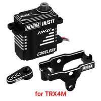 INJORA 11KG Coreless High Torque Micro Servo For 1/18 TRX4M (INJS11) (with Servo Mount and Black Horn)