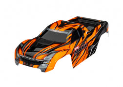 Traxxas  Body, Mini Maxx®, orange (painted, decals applied)