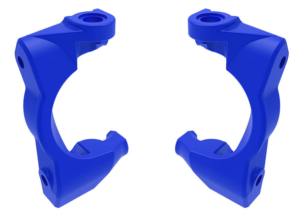 Traxxas Mini Maxx Caster blocks (c-hubs), left & right (blue)