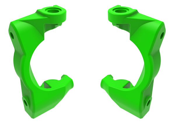 Traxxas Mini Maxx Caster blocks (c-hubs), left & right (green)