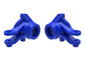 Traxxas Mini Maxx Steering blocks, left & right (blue)