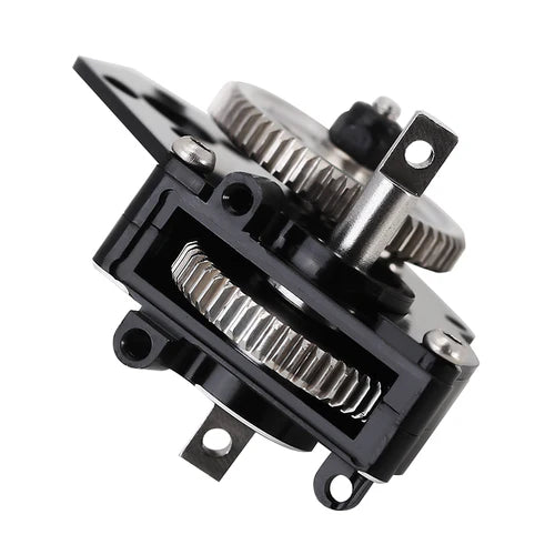 INJORA CNC Aluminum Complete Transmission Gearbox (Black) For Axial SCX24 AX24