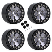 INJORA 1.0" 6-Spokes CNC Beadlock Wheel Rims for 1/24 RC Crawlers (4) (W1026)