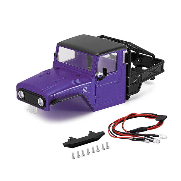 INJORA IR40 Half Truck Hard Plastic Body with Cage for 1/18 TRX4M Defender Bronco