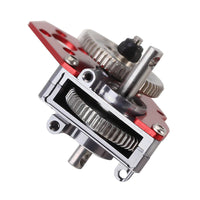 INJORA CNC Aluminum Complete Transmission Gearbox (Red) For Axial SCX24 AX24