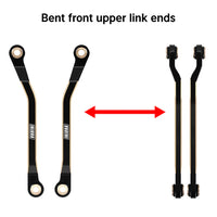 INJORA Brass High Clearance Links for 1/18 TRX4M High Trail K10 F150 (4M-97) - Black Brass