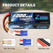 Zeee 3S Lipo Battery 6000mAh 11.1V 80C Hard Case with EC5 Connector