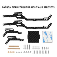 INJORA LCG Carbon Fiber Chassis Kit For 1/18 TRX4M High Trail K10 F150 (4M-76)