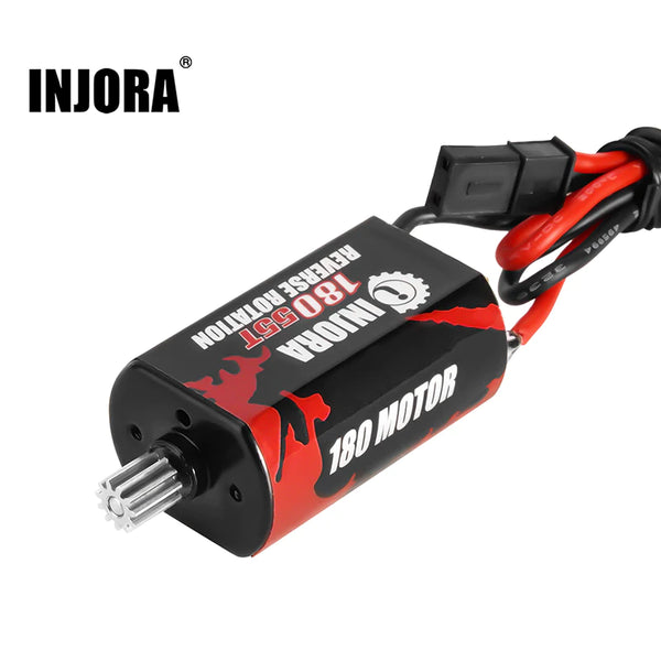 INJORA 180 Brushed 55T Red Motor with Steel Pinion for 1/18 TRX4M (INM11-55T)