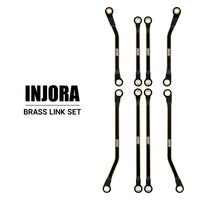 INJORA Brass High Clearance Links for 1/18 TRX4M High Trail K10 F150 (4M-97) - Black Brass