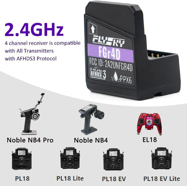 Flysky FGr4D 4-Channel AFHDS3 2.4GHz Receiver