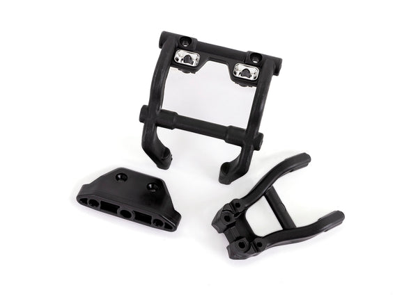 Traxxas Wheelie Bar Mount/Skidplte Black