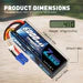 Zeee 3S Lipo Battery 6000mAh 11.1V 80C Hard Case with EC5 Connector