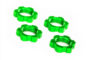 Traxxas wheel nuts 17mm serrated green