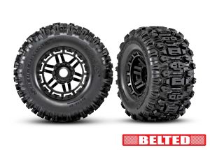 Traxxas T&W Black Wheel w/ Sledgehammer AT Tire