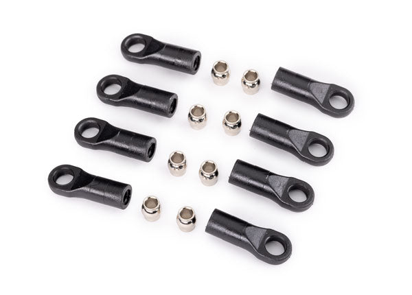 Traxxas Rod Ends, long (8) Hollow Balls, Steel (8) (For 1/18 scale TRX-4M)