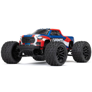 Arrma 1/18 GRANITE GROM BLUE MEGA 380 BRUSHED 4X4 MONSTER TRUCK RTR WITH BATTERY & CHARGER