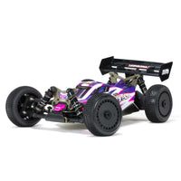 Arrma 1/8 TLR Tuned TYPHON 4WD Roller Buggy, Pink/Purple