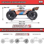 1/8 KRATON 6S 4X4 RTR Brushless Speed Truck, Blue/Orange