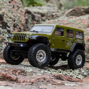 Axial SCX24 2019 Jeep Wrangler JLU CRC, Green: 1/24 4WD RTR