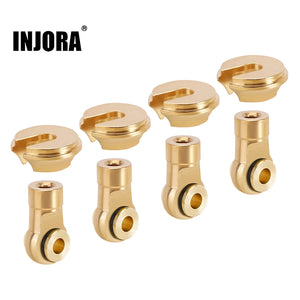 INJORA 4PCS Lower Spring Retainer Shock Rod Ends for INJORA TRX4M Shocks (4M-65)