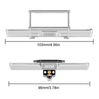 INJORA CNC Aluminum Front & Rear Bumper For 1/18 TRX4M High Trail K10