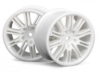 HPI 10 Spoke Motor Sport Wheel 26mm White