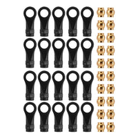 INJORA 20Pcs Plastic Rod Ends with Brass Pivot Ball Bushings for INJORA TRX4M Links