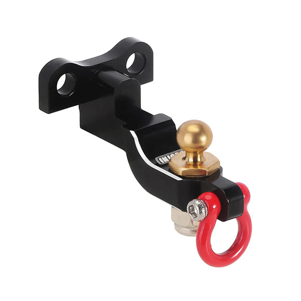 INJORA Aluminum Trailer Tow Hitch with Brass Ball for 1/18 TRX4M