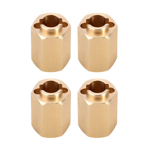 INJORA 4PCS 10mm (+6mm) Brass Wheel Hex Hub Extenders For 1/18 TRX4M (4M-02)