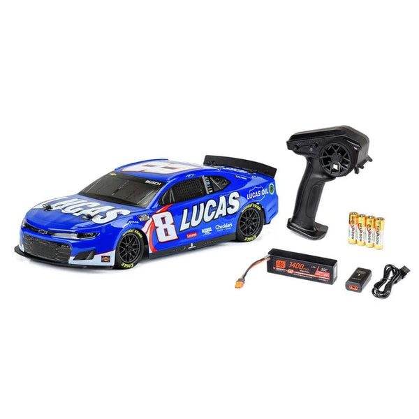 Losi NASCAR AWD RC Racecar, Kyle Busch No. 8 Lucas Oil 2024 Chevrolet ZL1 Camaro