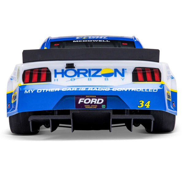 Losi NASCAR AWD RC Racecar, Michael McDowell No. 34 Horizon Hobby 2024 Ford Mustang