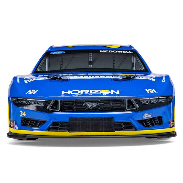 Losi NASCAR AWD RC Racecar, Michael McDowell No. 34 Horizon Hobby 2024 Ford Mustang