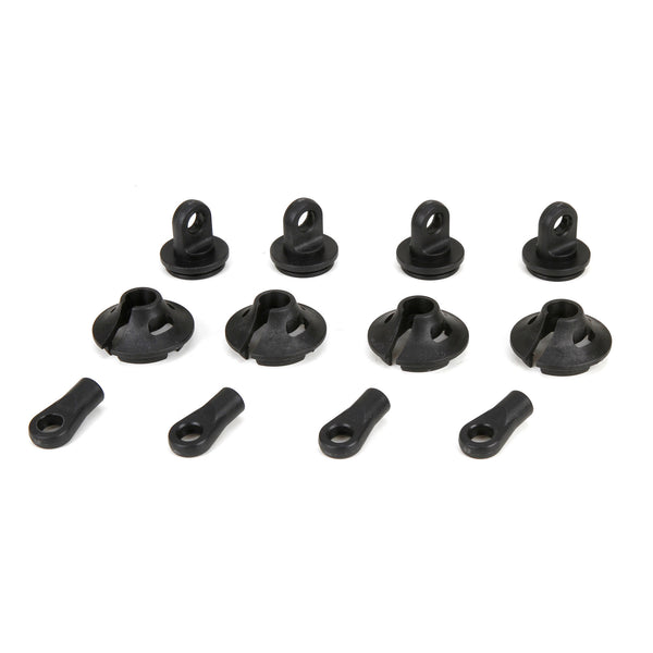 Losi Spring Cups/Clips/Shock Ends (2): MTXL/DBXL-E/DBXL 2.0