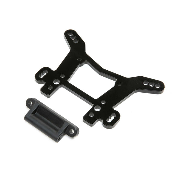 Losi Shock Tower Rear, Aluminum Black: DBXL-E/DBXL 2.0