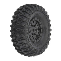 Pro-Line 1/24 Hyrax Front/Rear 1.0" Tires Mounted 7mm Black Impulse (4): SCX24