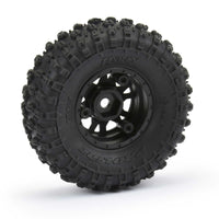 Pro-Line 1/24 Hyrax Front/Rear 1.0" Tires Mounted 7mm Black Impulse (4): SCX24