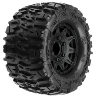 Pro-Line 1/10 Trencher Front/Rear 2.8" MT Tires Mounted 12mm Blk Raid (2)