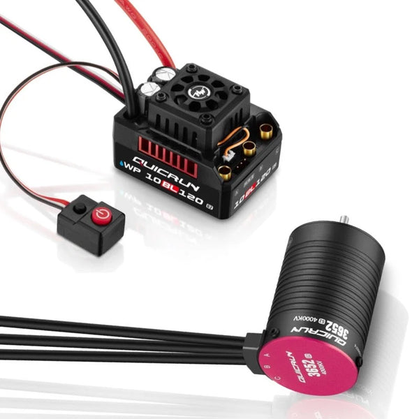 Hobbywing QUICRUN WP 10BL120 G2 Combo (Sensorless) ESC + 3652 SL 3250kv G2 (2-3S)