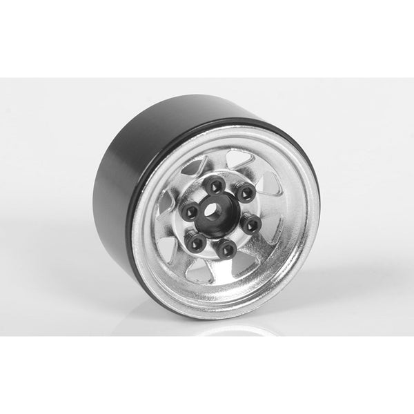 RC4WD Stamped Steel 1.0" Stock Beadlock Wheels, Chrome (4)