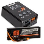 Smart Power stage Surface Bundle: 5000mAh 2S 50C LiPo Battery (IC3) / 100W S100 Charger