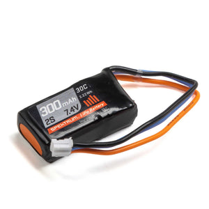 Spektrum 7.4V 300mAh 2S 30C LiPo Battery: PH