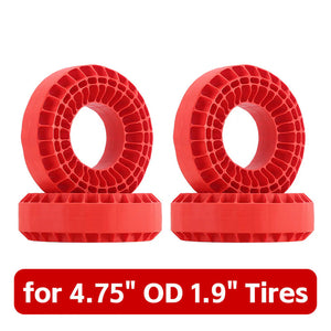 INJORA 4pcs Silicone Rubber Inserts for 118-122mm(4.75