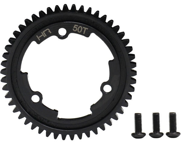 Hot Racing 50 Tooth 1 Steel Spur Gear, for E Revo 2, X-Maxx & XO-1