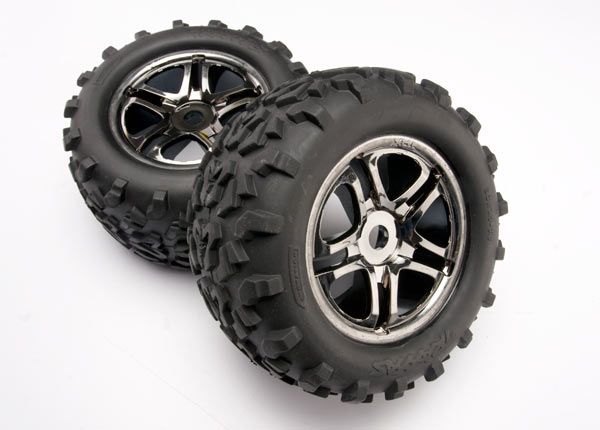 Traxxas T&W SS Black Chrome/Maxx Tire 6.3