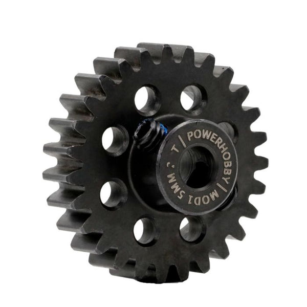 Power Hobby Hardened Steel 22T Mod1 5mm Pinion Gear with 2 Grub Screws