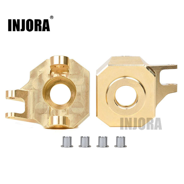 INJORA 2PCS Brass AR44 Front Steering Knuckles For SCX10 II 90046