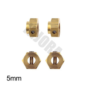 INJORA 4PCS/6PCS 12mm Heavy Brass Wheel Hex Hub Extenders For Traxxas TRX4 TRX6 mm